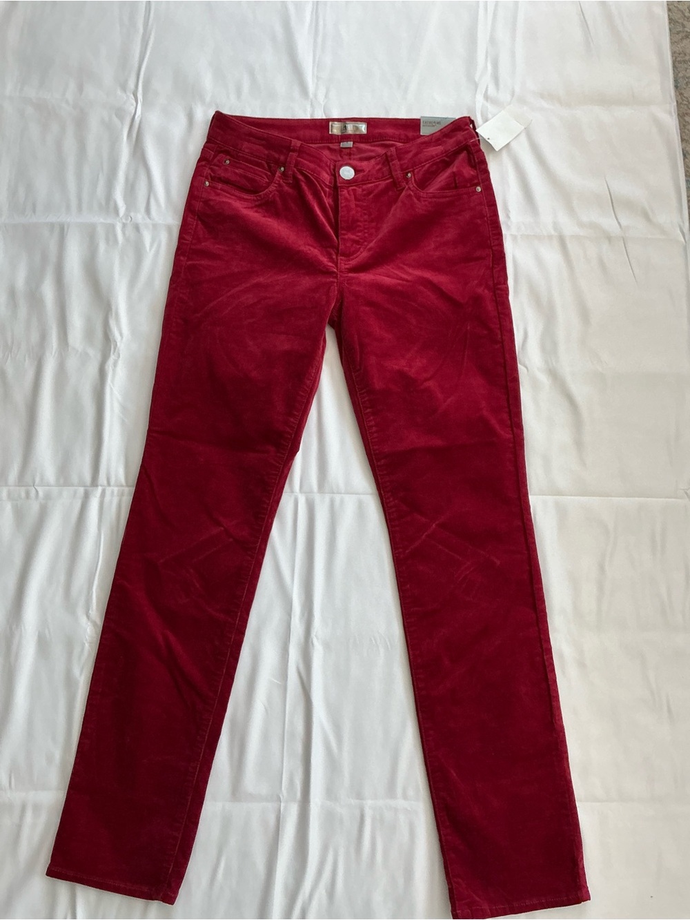 Kut from the Kloth Women's Crimson Corduroy Boyfriend Jeans